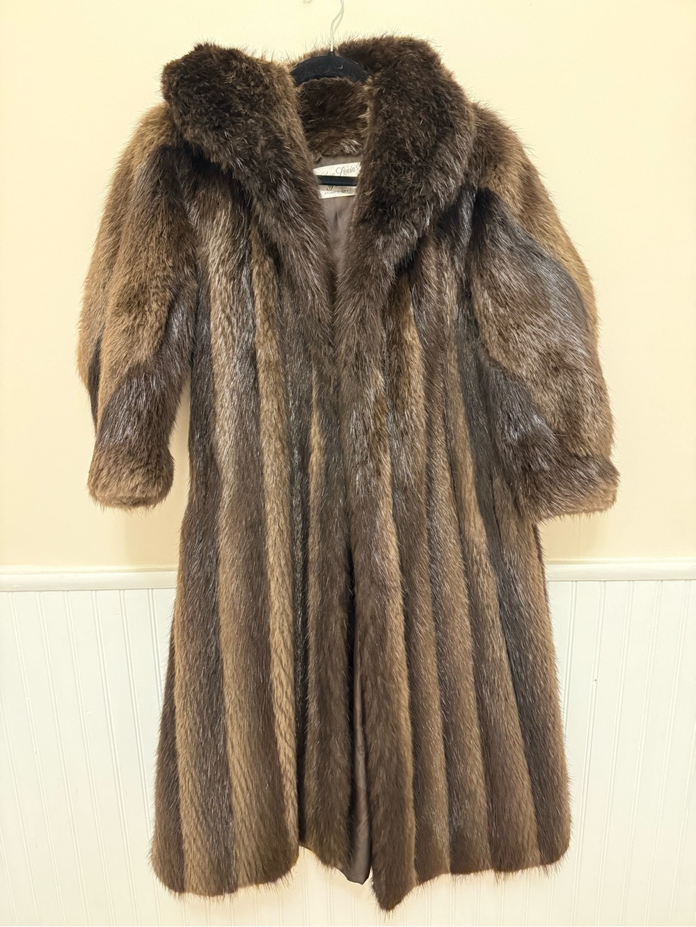 Classic Brown Real Beaver Fur Coat - Womens Jacket & Coat